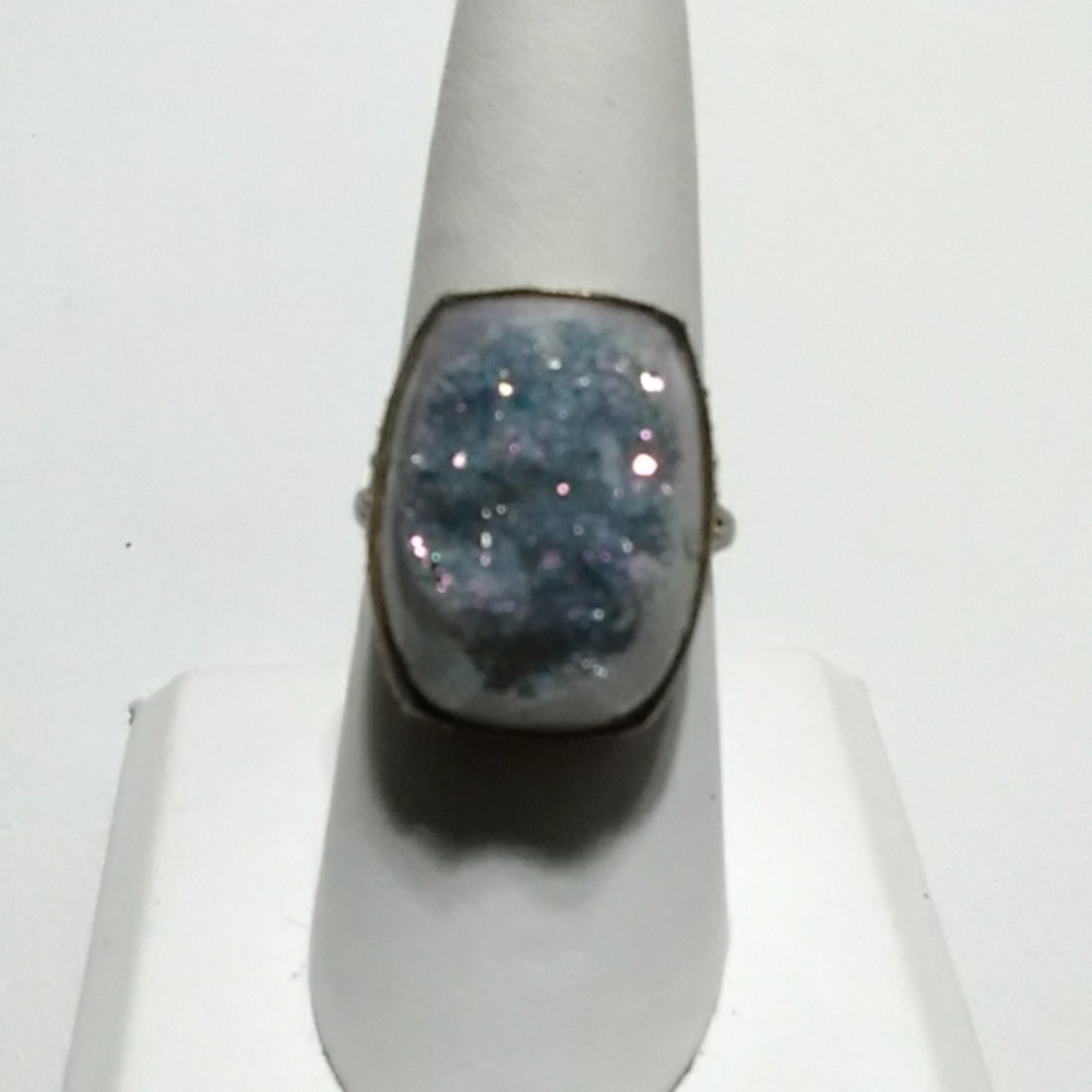 Druzy Agate Ring - image 1